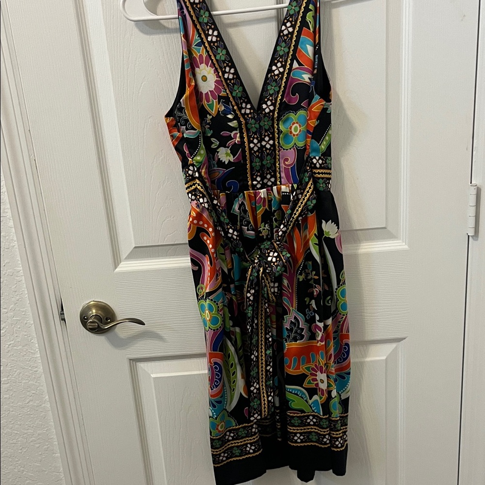 ECI Multicolor Backless V-Neck Dress - Picture 3 of 3
